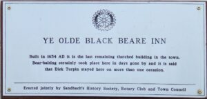 Black Bear Inn plaque