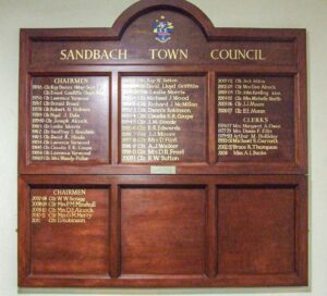 Sandbach Town Council chairs PS